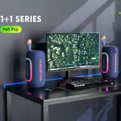 Оранжевый портативная Bluetooth колонка HOPESTAR P65Pro - 50W с RGB подсветкой, TWS,  Premium