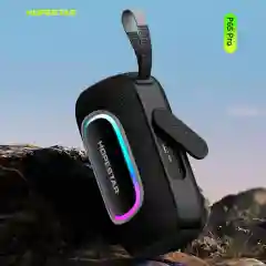 Оранжевый портативная Bluetooth колонка HOPESTAR P65Pro - 50W с RGB подсветкой, TWS,  Premium