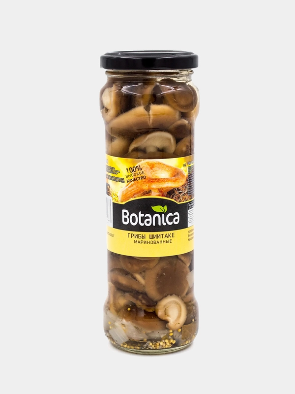 Грибы шиитаке Botanica маринованные, 370 мл