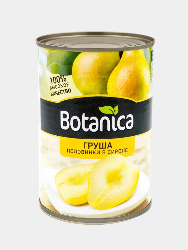 Груши консервированные в сиропе Botanica половинки, 425 мл
