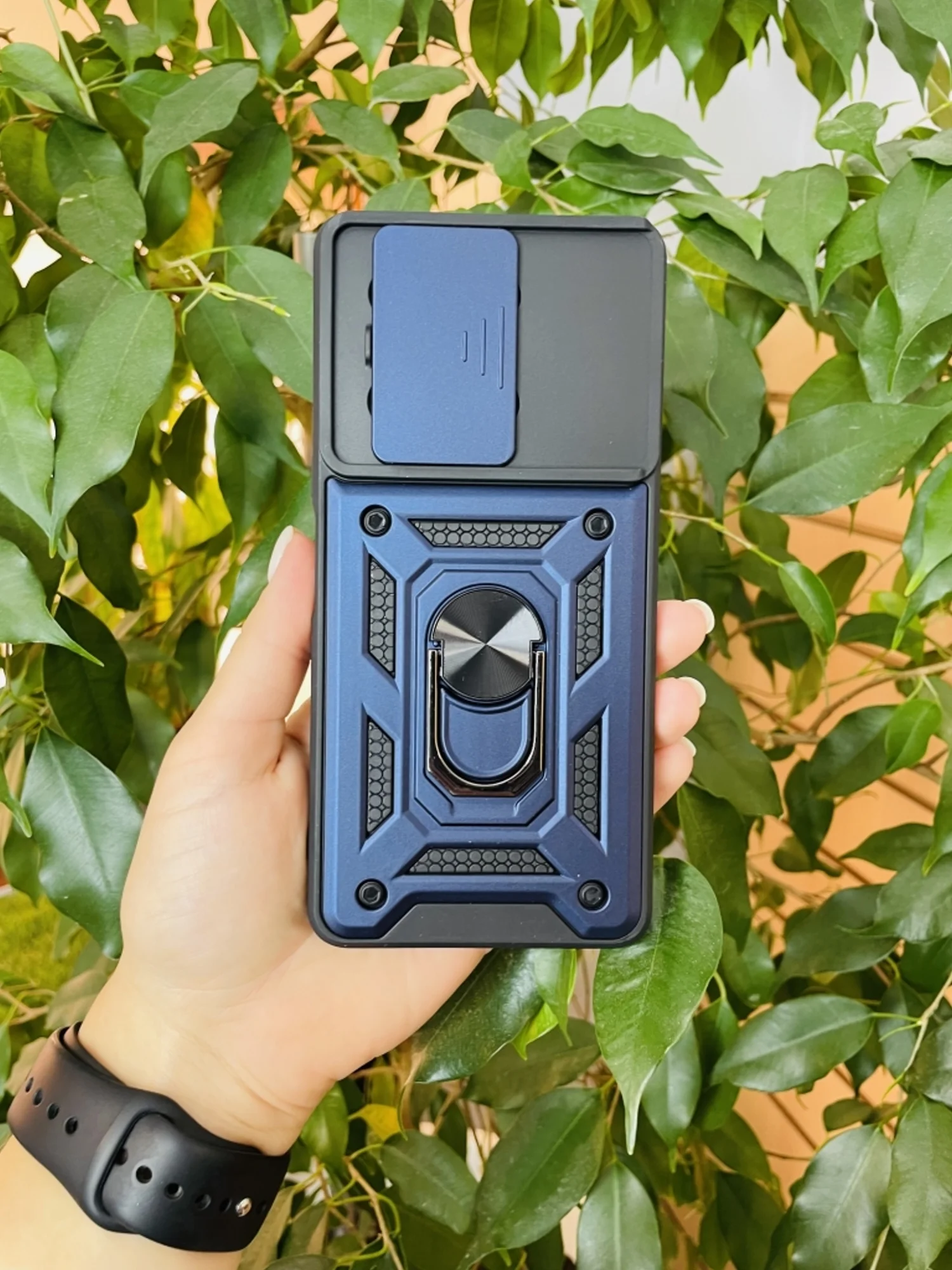 Темно-синий чехол противоударный armors для Infinix Note 30 Pro/Инфиникс Ноте 30 Про с защитой камеры