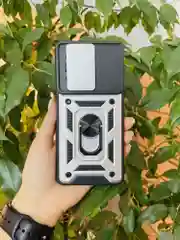 Серебряный чехол противоударный armors для Infinix Note 30 4G / Инфиникс Ноте 30 4G с защитой камеры
