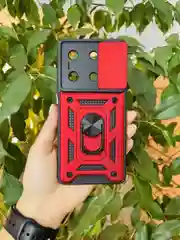Красный чехол противоударный armors для Infinix Note 30 4G / Инфиникс Ноте 30 4G с защитой камеры