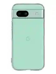 Прозрачный чехол для Google Pixel 8a силиконовый BROSCORP матовый/ прозрачный, бортик, защита камер