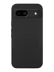 Черный чехол для Google Pixel 8a силиконовый BROSCORP матовый/ прозрачный, бортик, защита камер