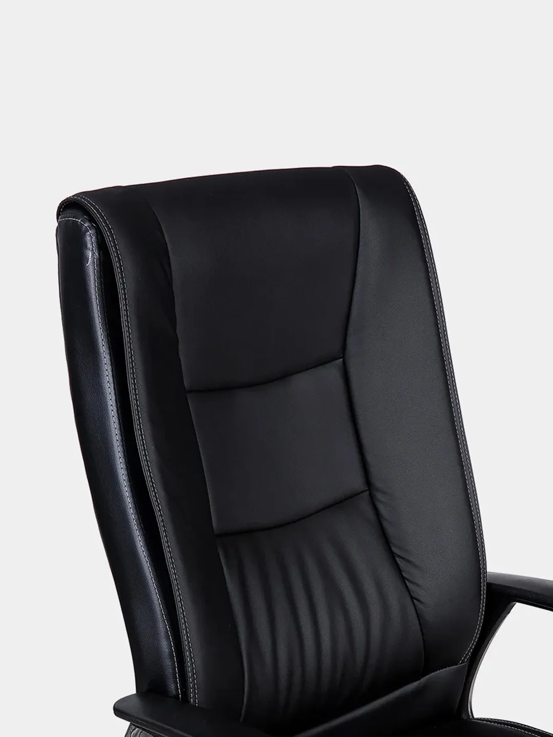 Кресло офисное BRABIX Forward EX-570, хром, экокожа, черное, 531837