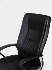 Кресло офисное BRABIX Forward EX-570, хром, экокожа, черное, 531837