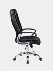 Кресло офисное BRABIX Forward EX-570, хром, экокожа, черное, 531837