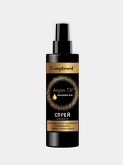 Спрей для волос Compliment Argan Oil + Hyaluronic Acid, питание и восстановление, 200 мл