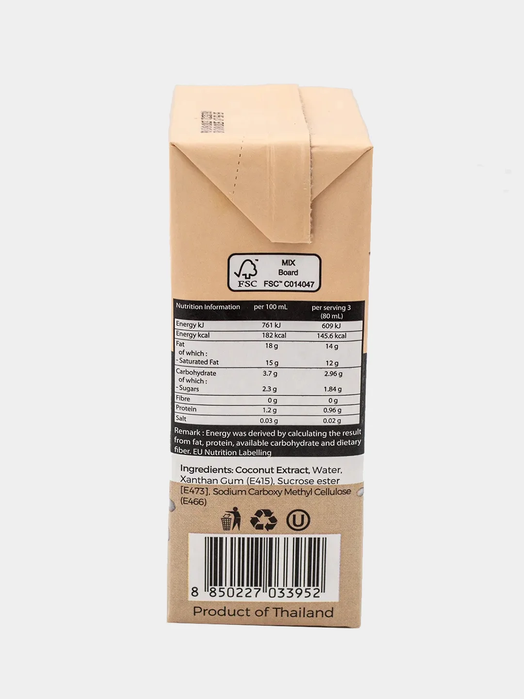 Кокосовое молоко Botanica Thai Coconut, 250 мл