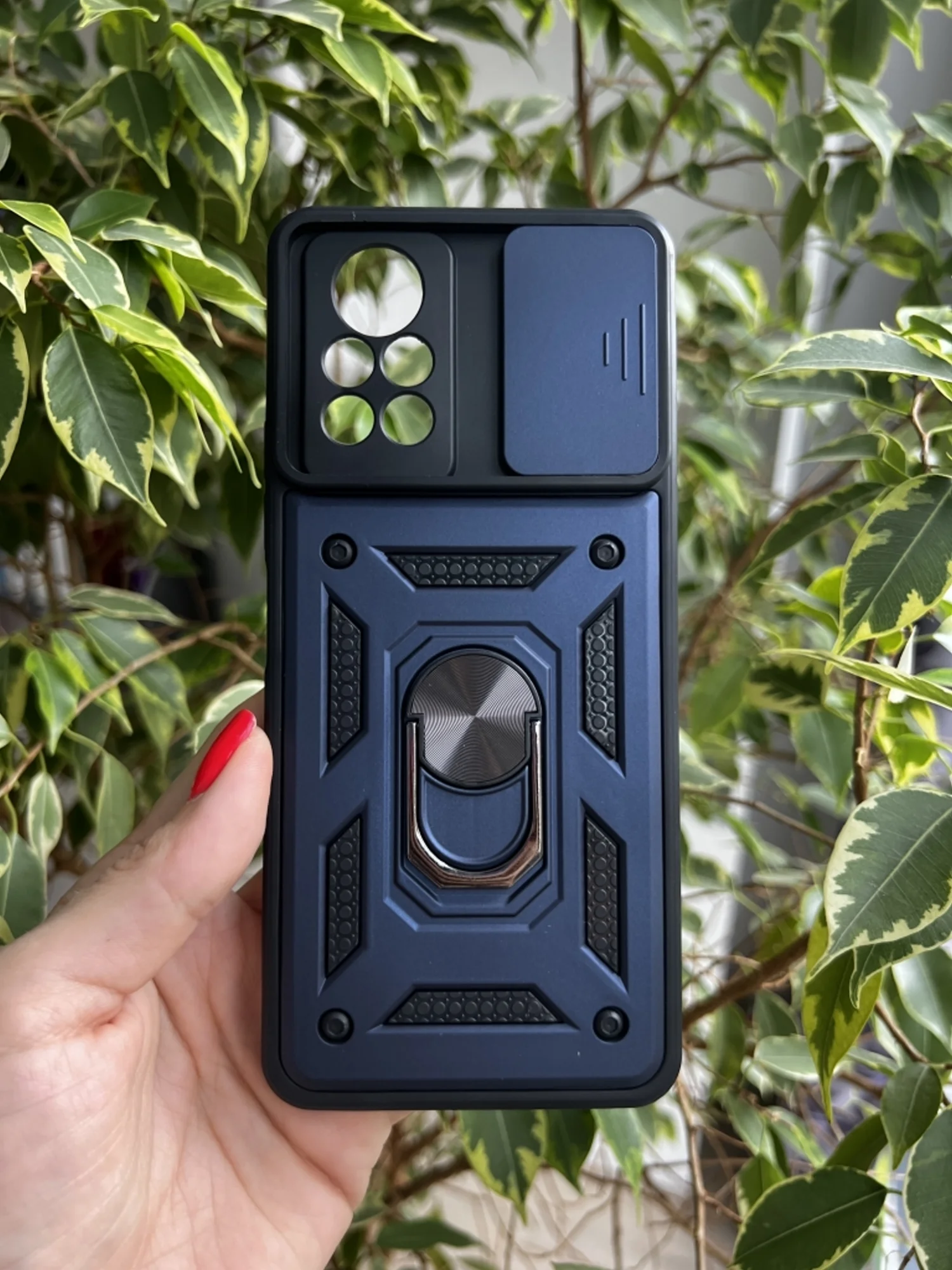 Темно-синий чехол противоударный armors для Infinix Note 11 Pro/Инфиникс Ноте 11 про с защитой камеры