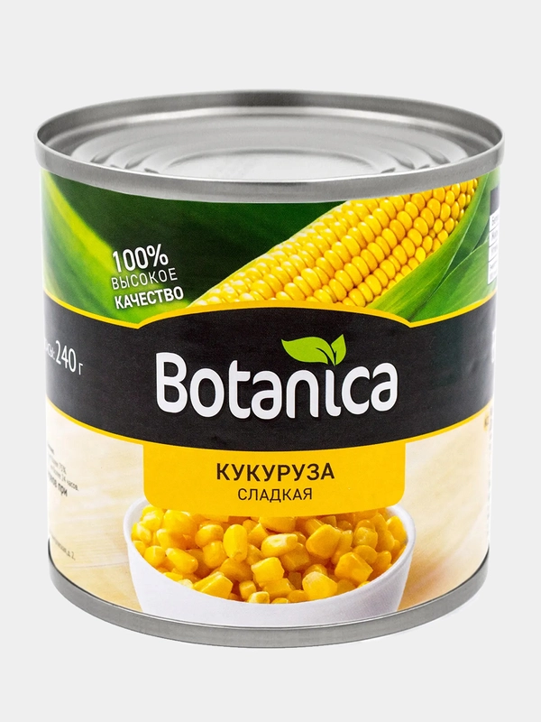 Кукуруза сладкая Botanica, 425 мл, ГОСТ
