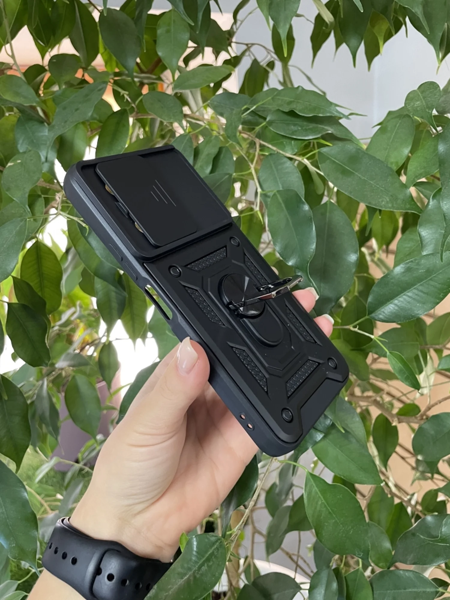 Черный чехол противоударный armors для Infinix Note 30i / Инфиникс Ноте 30i с защитой камеры