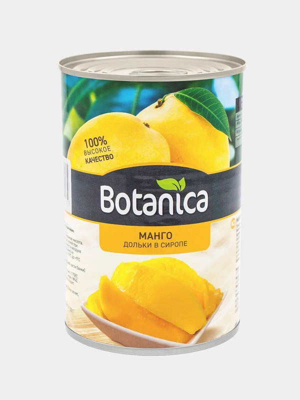 Манго консервированный Botanica, дольки в сиропе, 425 мл
