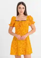 Лимонный платье женское летнее