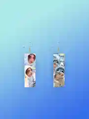 Лимонный серьги прямоугольные акриловые "Фрирен", "Клинок", "К-ПОП" и другие