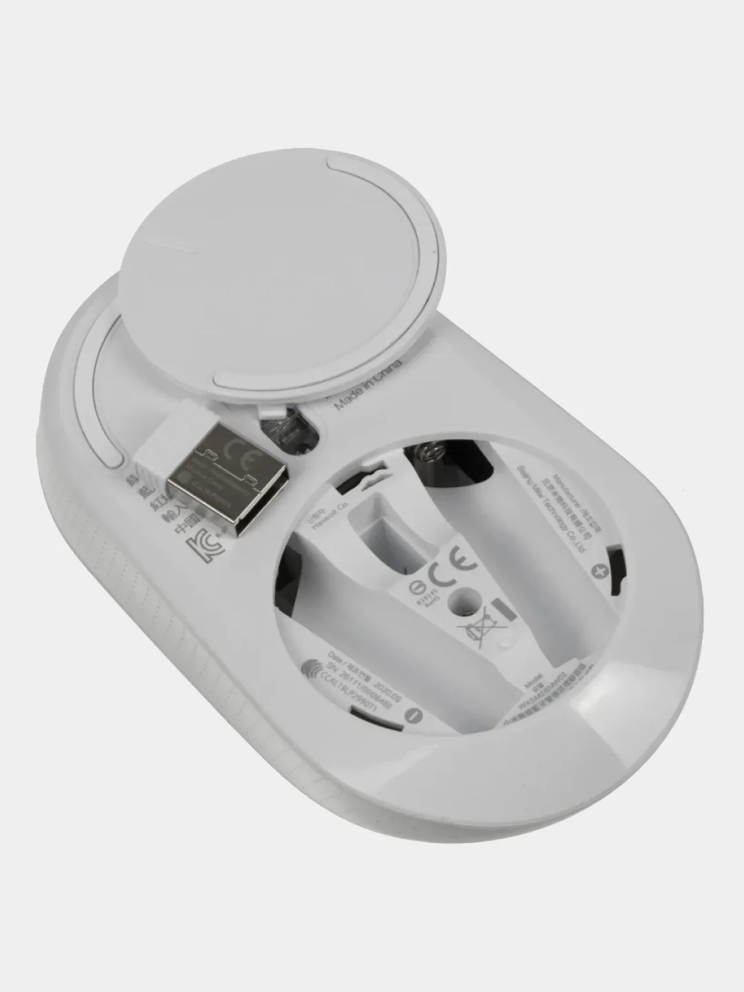 Белый мышь беспроводная Xiaomi Dual Mode Wireless Mouse Silent Edition