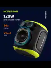 Портативная Bluetooth колонка HOPESTAR Party 130 c двумя микрофонами и RGB подсветкой