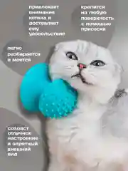 Голубой чесалка массажер для кошек с кошачьей мятой