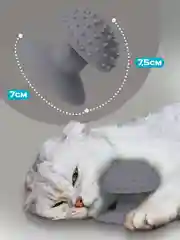 Серый чесалка массажер для кошек с кошачьей мятой