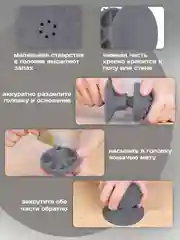 Серый чесалка массажер для кошек с кошачьей мятой
