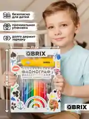Фломограф с фломастерами QBRIX