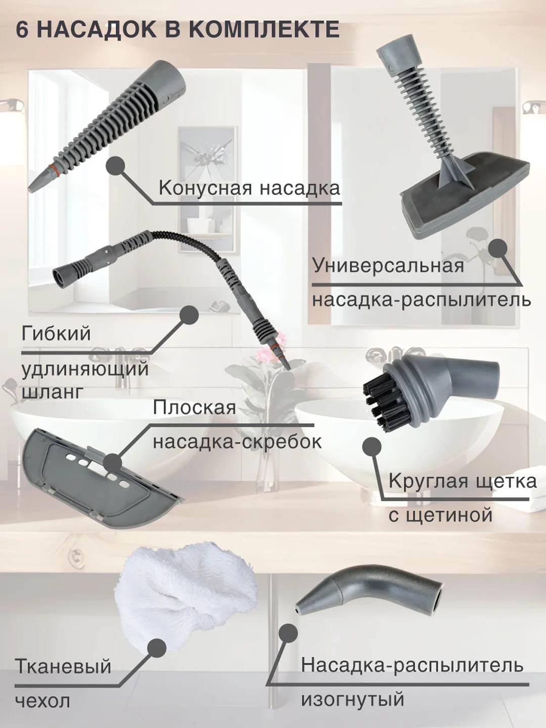 Универсальный пароочиститель VLK Sorento 4800