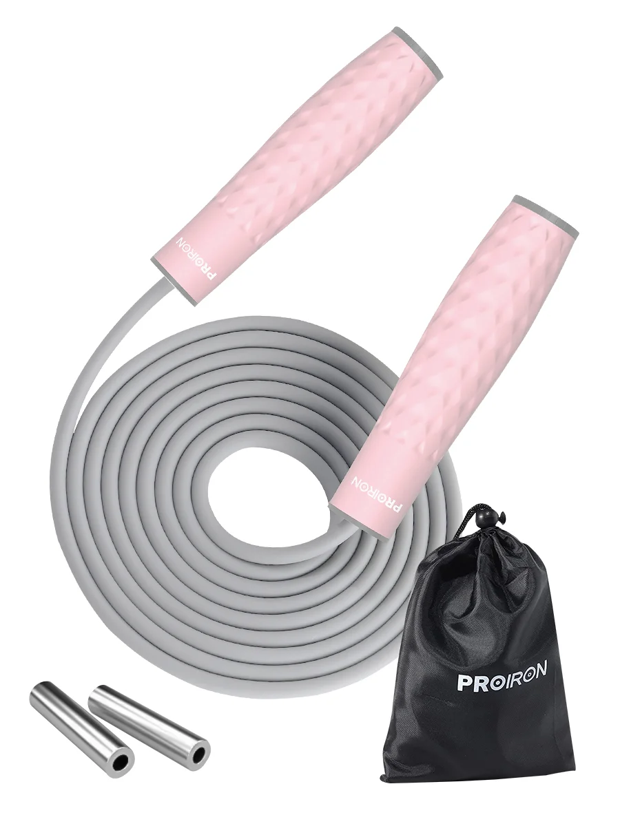 Скакалка для фитнеса, PROIRON, взрослая, с утяжелителями, 3 м