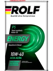 Моторное масло ROLF ENERGY SAE 10W-40, API SL/CF Полусинтетическое 1 л