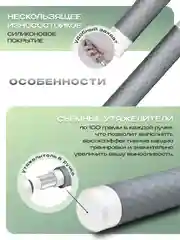 Скакалка, для фитнеса взрослая, PROIRON, скоростная, с утяжелителями, серая
