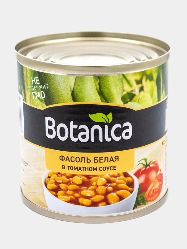 Фасоль белая в томатном соусе Botanica, ГОСТ, 425 мл