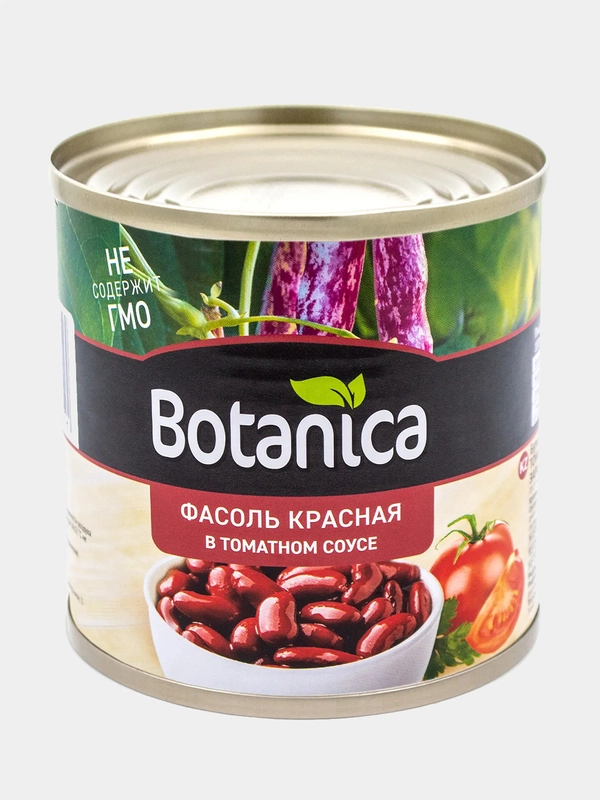 Фасоль красная Botanica, в томатном соусе, ГОСТ, 425 мл