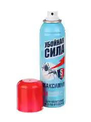 Убойная сила Maximum от комаров, клещей, мошки, слепней, блох в аэрозоль в упаковке 150см3