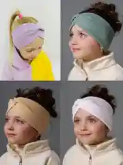 Повязка для девочки 5-14  лет.  Повязка демисезонная . Повязка трикотажная