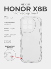 Чехол для Honor X8B (Хонор Х8B) прозрачный, противоударный