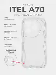 Прозрачный чехол для Itel A70 (Ител А70), прозрачный, противоударный