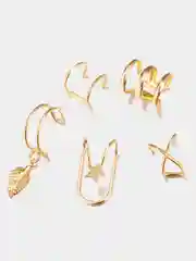 Серьги каффы на ухо (без прокола), набор из 5 шт