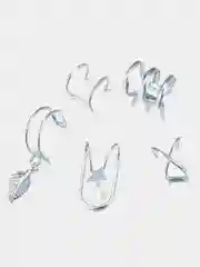 Серьги каффы на ухо (без прокола), набор из 5 шт