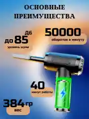 Черный воздуходувка, портативная с пылесосом, автомобильный пылесос с выдувом, насос, компрессор