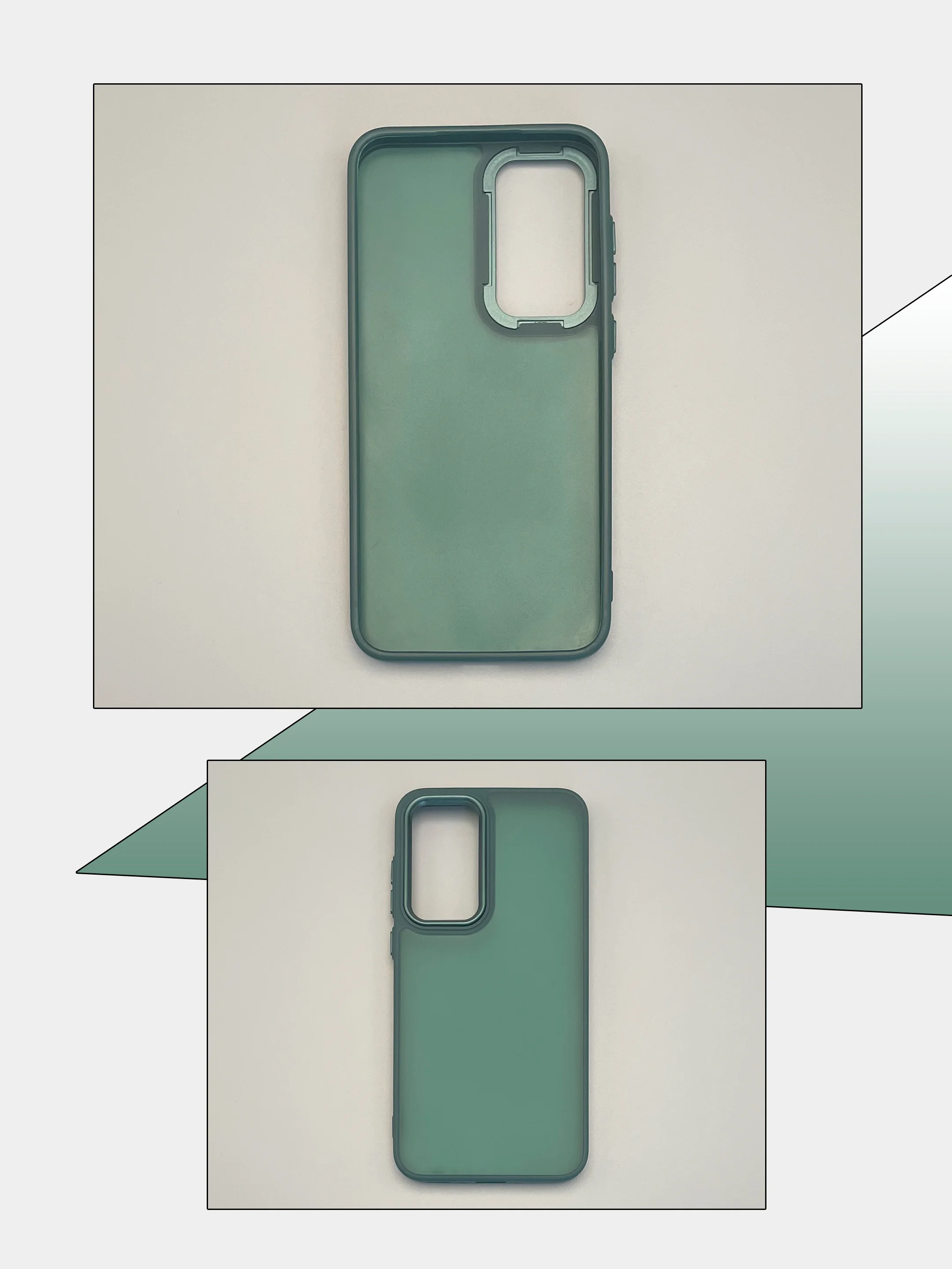 Тёмно-зелёный чехол накладка для Samsung Galaxy A15, A35, A55, матовый