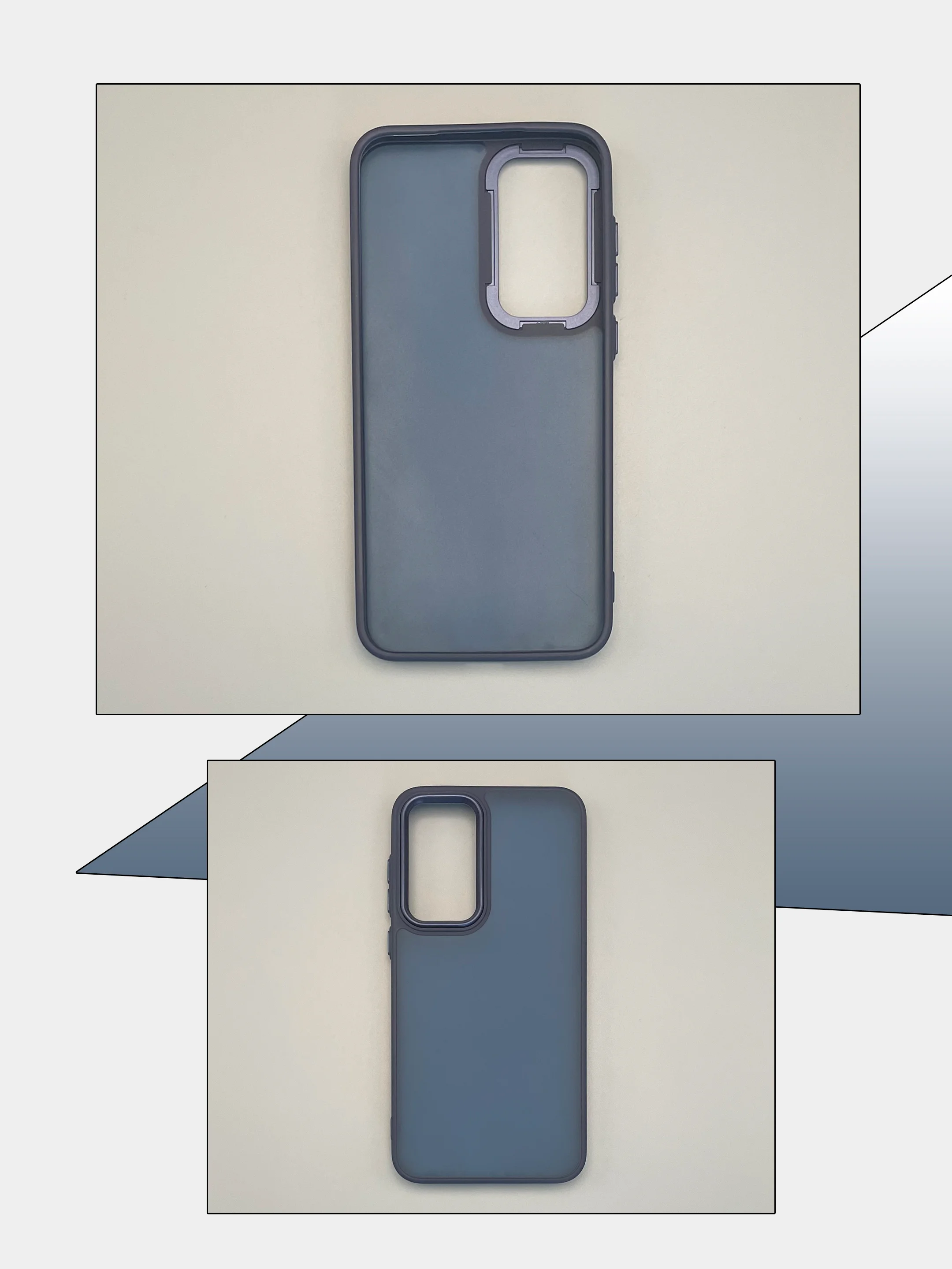 Темно-синий чехол накладка для Samsung Galaxy A15, A35, A55, матовый