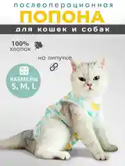 Слоновая кость попона для кошек и собак послеоперационная на липучке