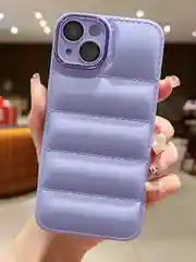 Фиолетовый чехол на iPhone (айфон) 11 силиконовый
