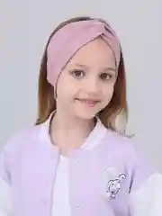Коралловый повязка для девочки 5-14  лет.  Повязка демисезонная . Повязка трикотажная