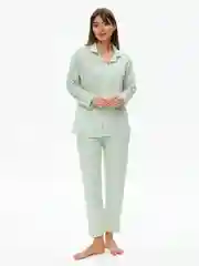 Пижама женская с брюками, домашний комплект для дома