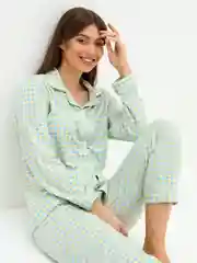 Пижама женская с брюками, домашний комплект для дома