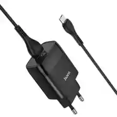 Сетевое зарядное устройство Hoco C72Q, быстрая зарядка, micro USB, Type-C, 18A