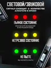 Алкотестер портативный персональный цифровой. Бесконтактный прибор для проверки алкоголя