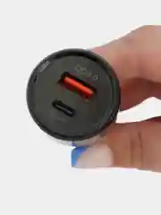 Черный разъём USB в авто врезной 12v-24v/ Быстрая зарядка / Розетка в авто адаптер прикуривателя