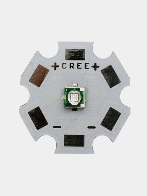 Мощный светодиод CREE на плате STAR Ультрафиолетовый 3W 3,2-3,6V, 600-700mA 20-40Lm, 395nm